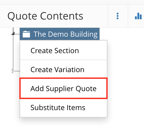 Changed wording for Quotes in an Estimate