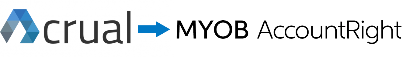 Acrual to MYOB AccountRight integration
