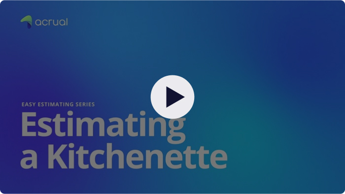 Estimating a kitchenette video