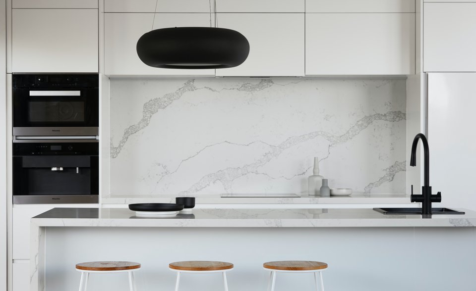 A modern stone kitchen